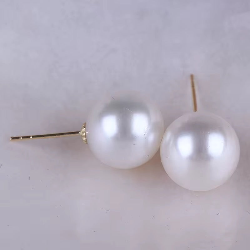 Almost Flawless 8.5mm Edison Stud Earrings shop name
