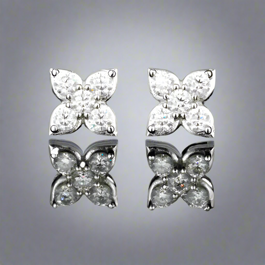 Four Leaf Clover Moissanite Stud Earrings shop name