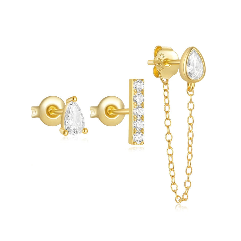 Pear Cut Three Piece Stacking Set