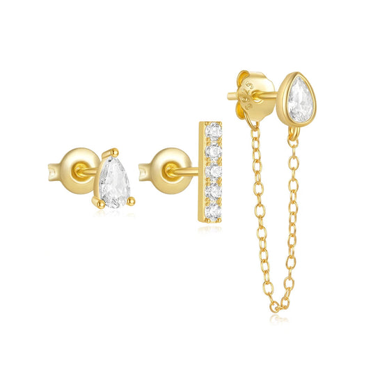 Pear Cut Three Piece Stacking Set