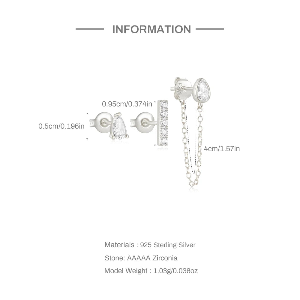 Pear Cut Three Piece Stacking Set