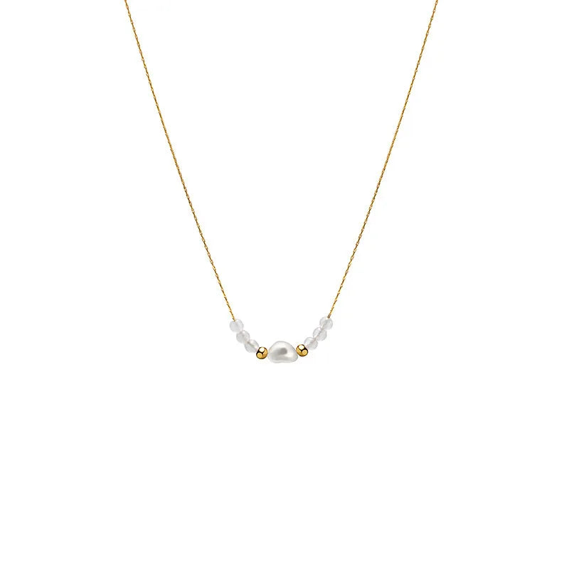 Explosive Bundle Natural Pearl Dainty Necklaces shop name