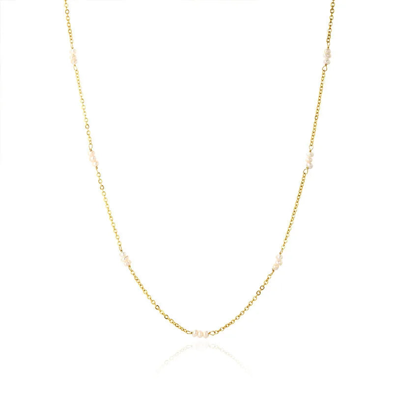 Explosive Bundle Natural Pearl Dainty Necklaces shop name