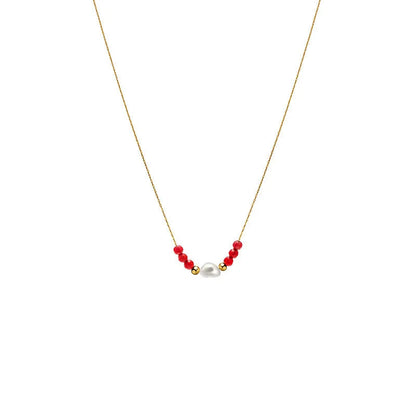 Explosive Bundle Natural Pearl Dainty Necklaces shop name