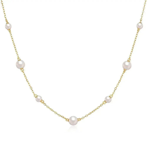Alternating size Pearl Dainty Lady Necklace shop name