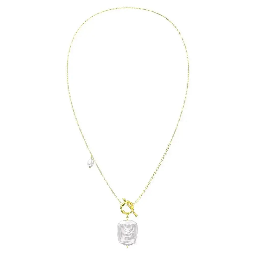 Baroque Freshwater Unique Square Necklace Lumeni Jewellery