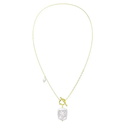 Baroque Freshwater Unique Square Necklace Lumeni Jewellery