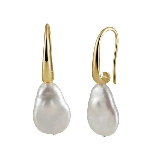 Baroque Pearl Easy Hook Earrings shop name