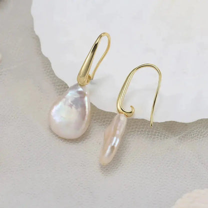 Baroque Pearl Easy Hook Earrings shop name