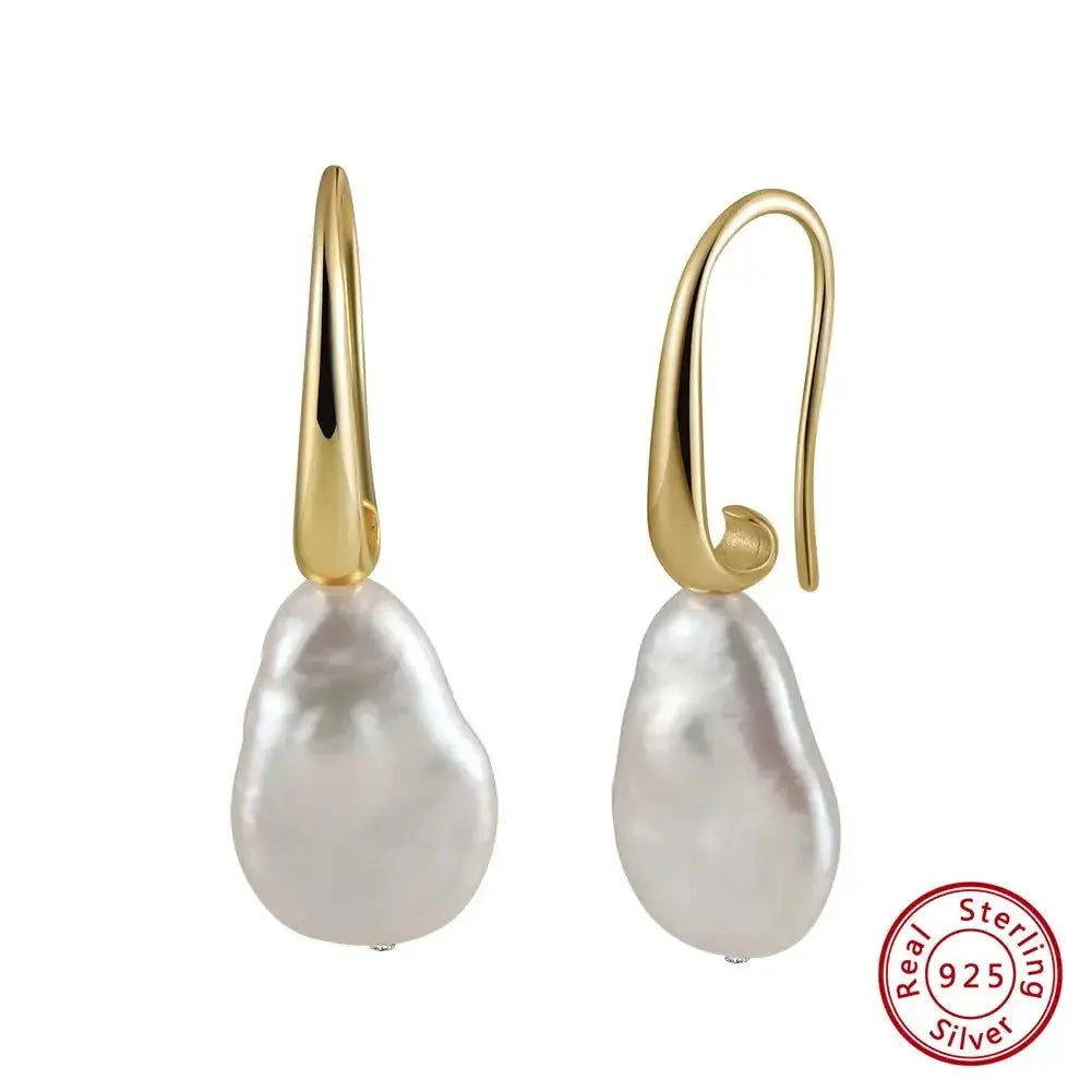 Baroque Pearl Easy Hook Earrings shop name