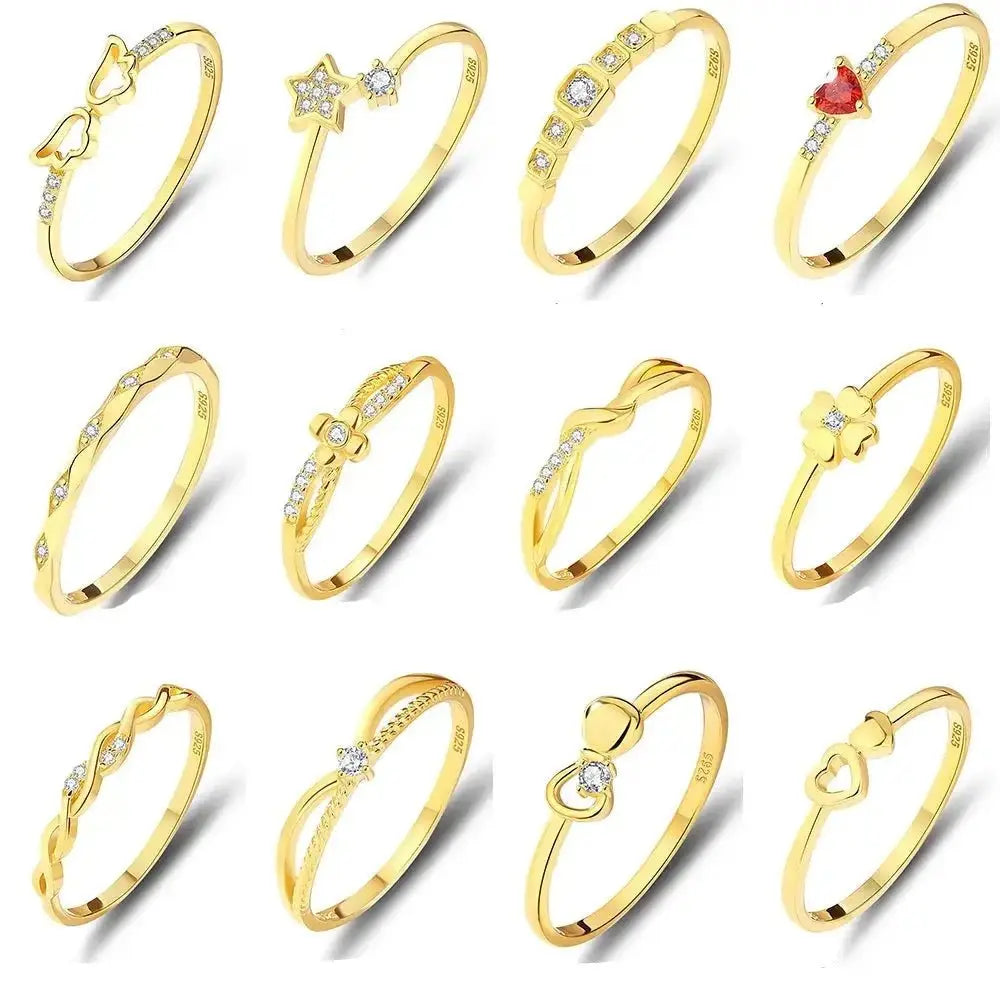 Dainty Stacking Rings Collection Bundle - GOLD shop name