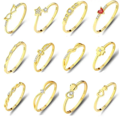 Dainty Stacking Rings Collection Bundle - GOLD shop name