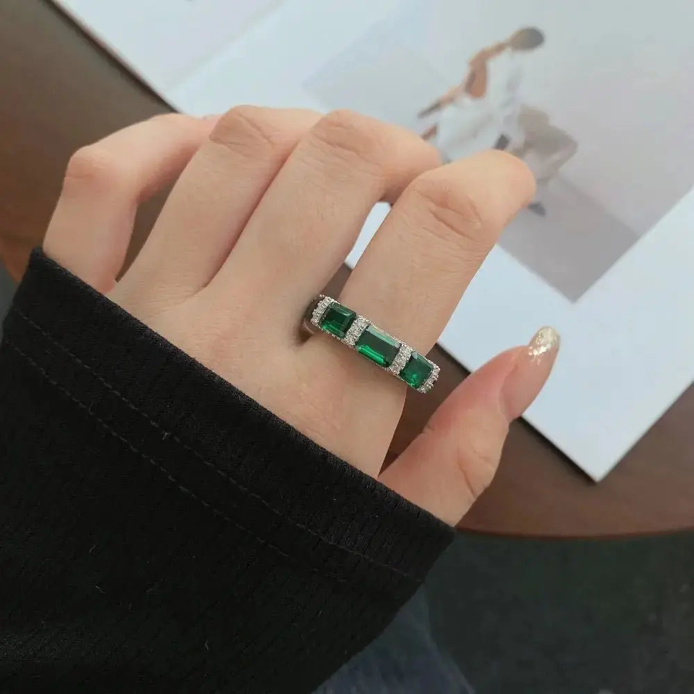 Emerald Green Luxury Eternity Ring shop name