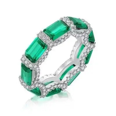 Emerald Green Luxury Eternity Ring shop name