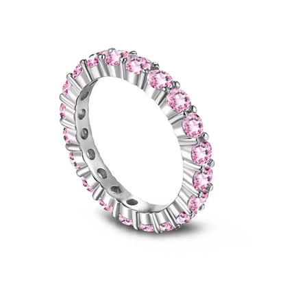 Eternity Thin Stackable Pink Ring shop name