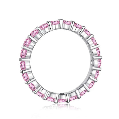 Eternity Thin Stackable Pink Ring shop name