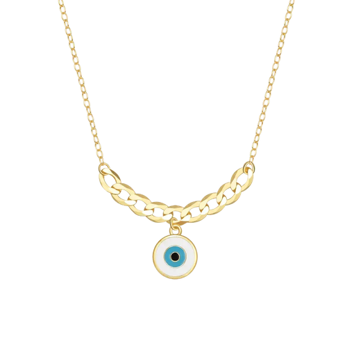 Evil Eye Enamel Religious Necklace shop name