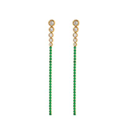 Fashion Extra Long Drop Earrings - Colour PoP shop name
