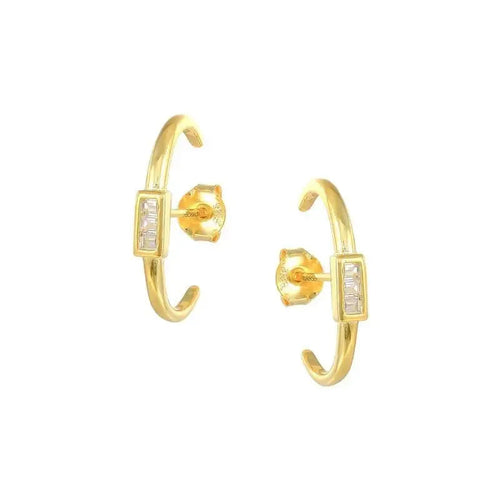 Funky New C Shape Stud Earring