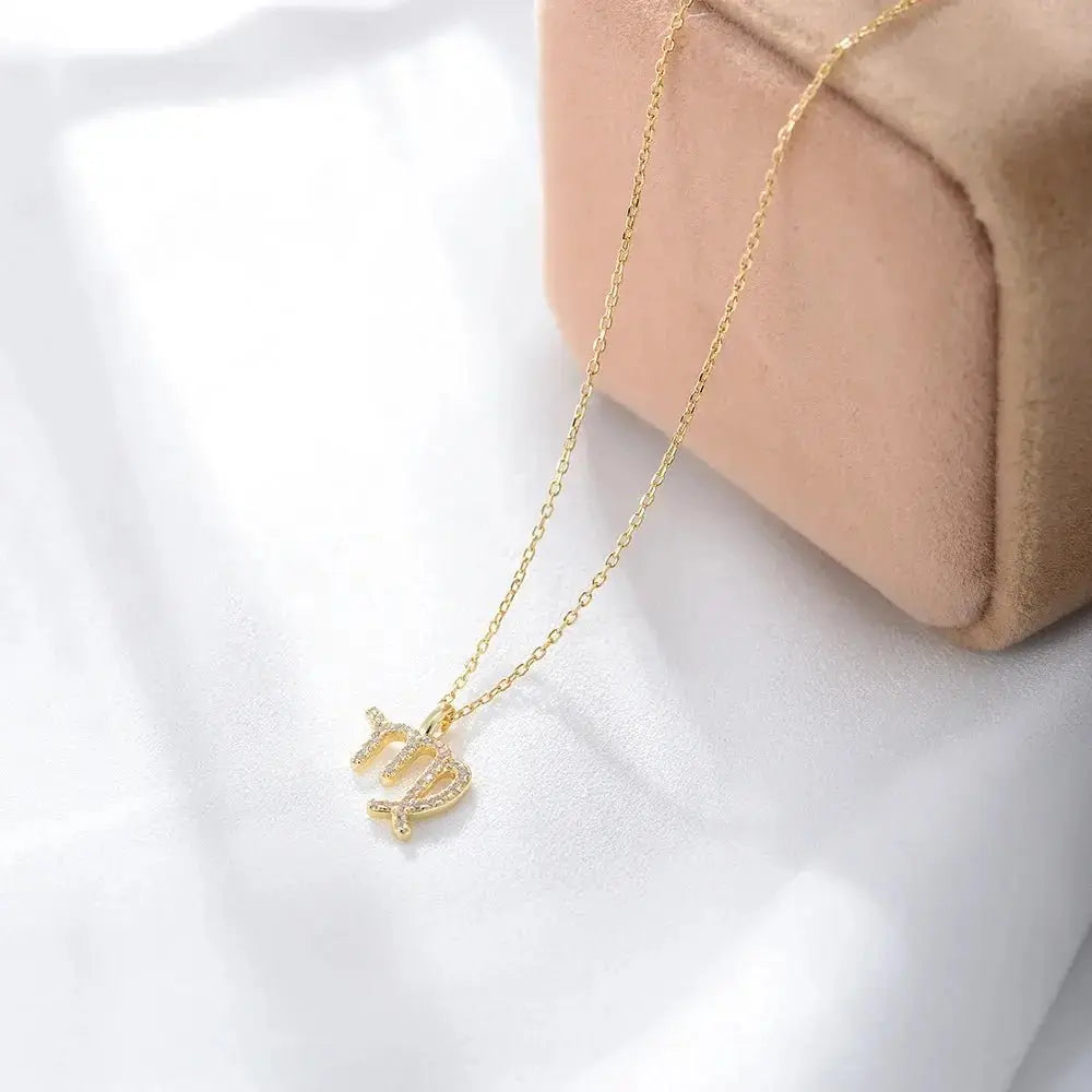 Gold Zodiac Necklace shop name