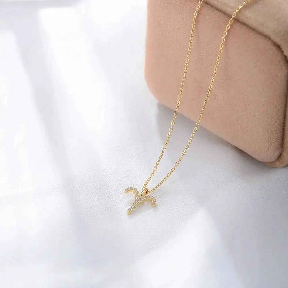 Gold Zodiac Necklace shop name