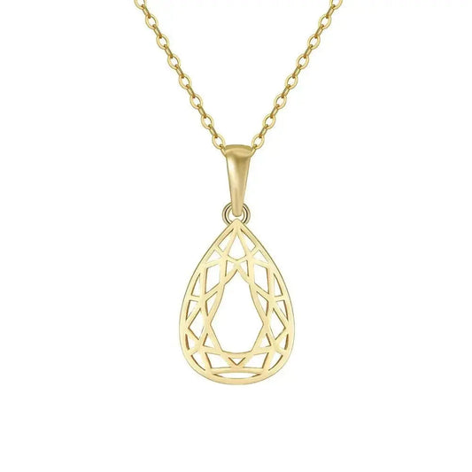 Hollow Drop Pendant Necklace shop name