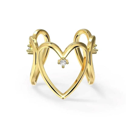 Hollow Heart Open Ring shop name