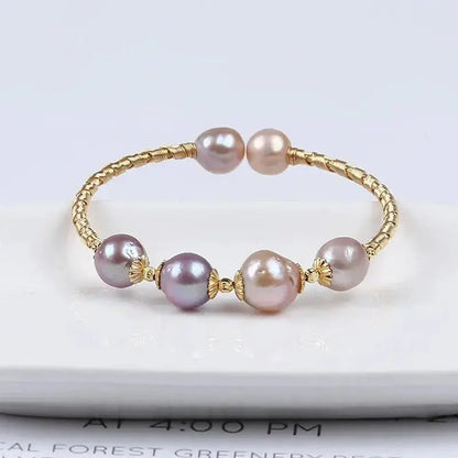 Hot Sale Natural Freshwater Pearl Adjustable Bangles shop name