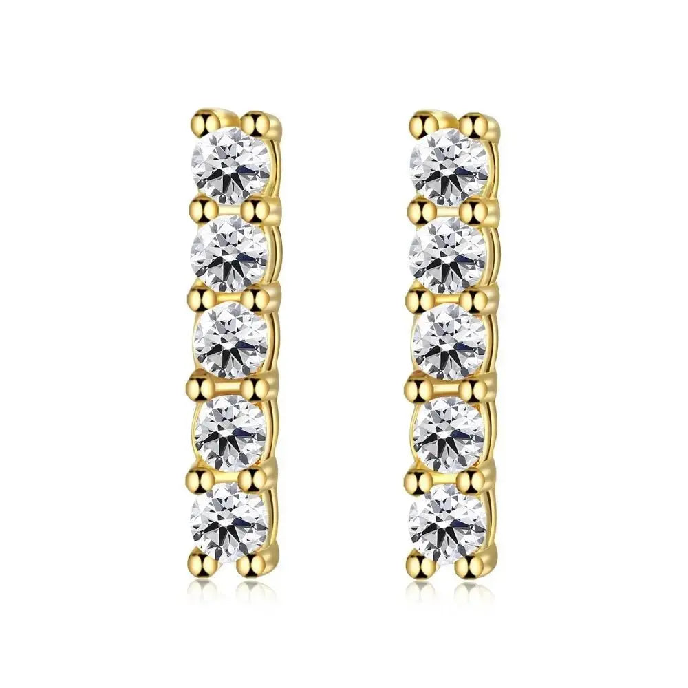 Lux Crystal Heavy Earrings and Stacking