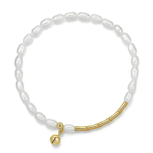Nothing but Gold and Pearl Bracelet Lumeni Jewellery