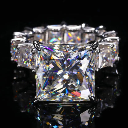Platinum 5 Ct Moissanite Engagement or Wedding Ring Lumeni Jewellery