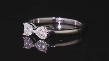 Sweet Bow Moissanite Ring