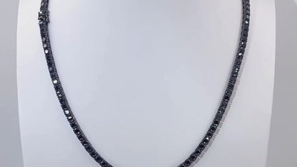Midnight Black Diamond Unisex Tennis Chain