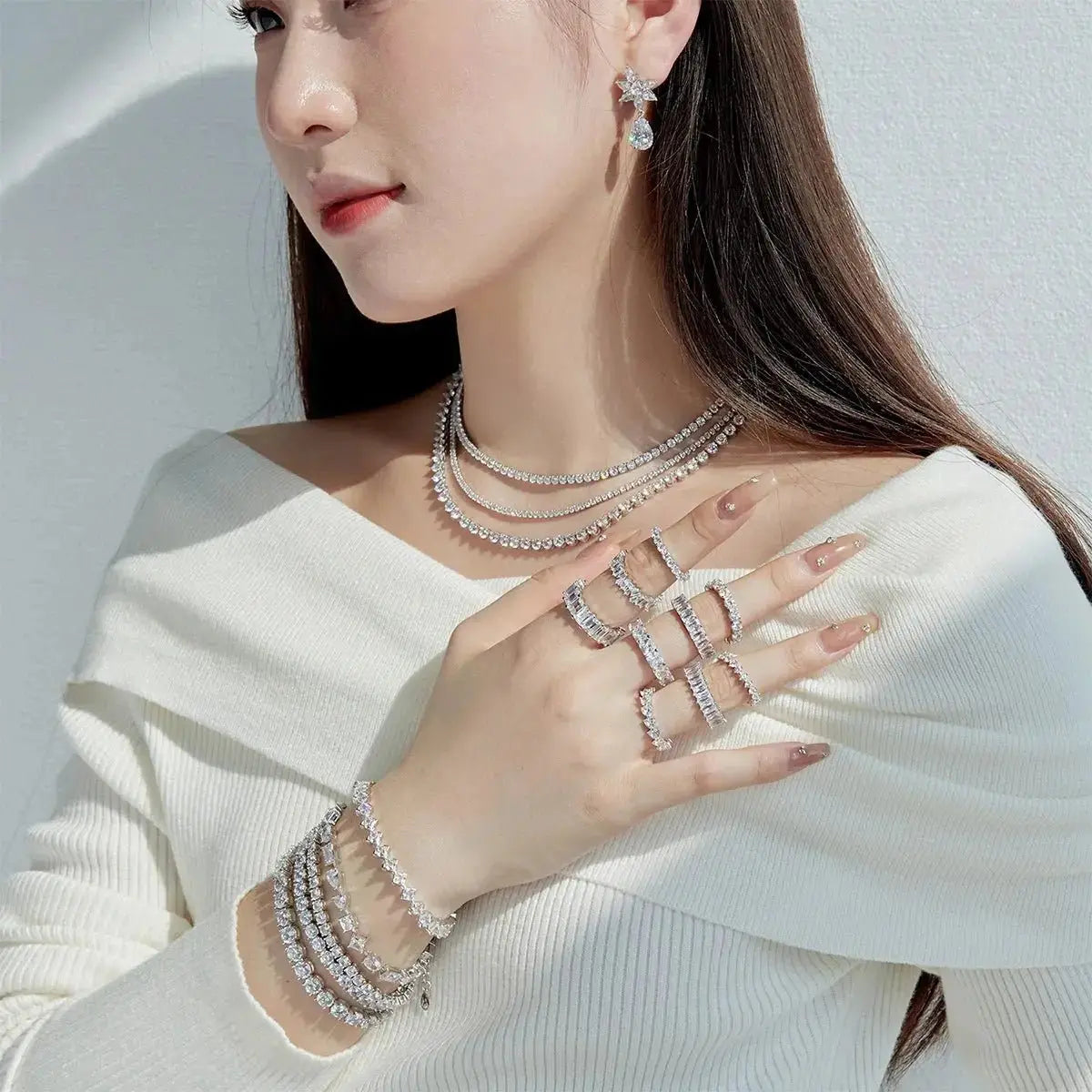 Round Cut 4mm Tennis Bracelet shop name