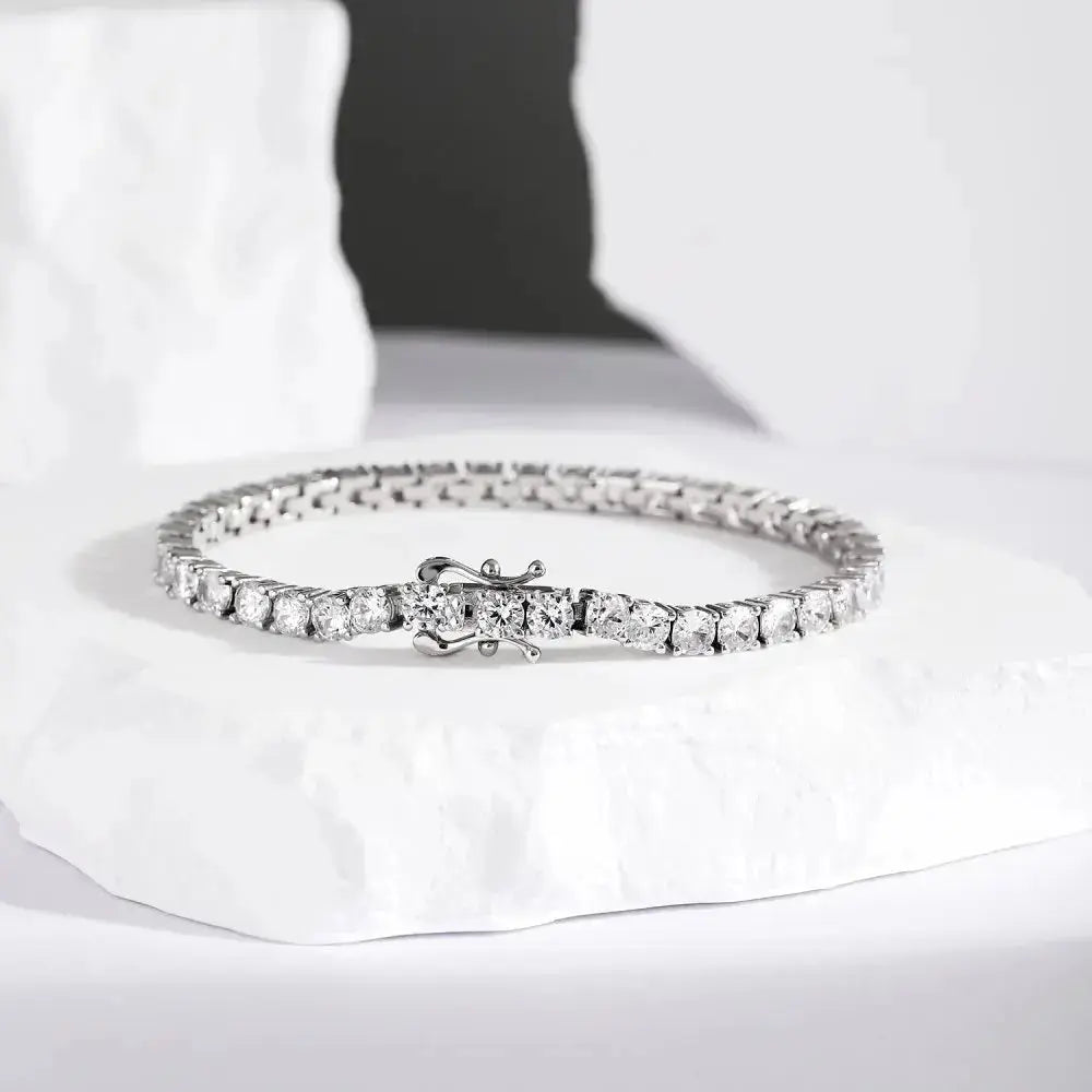 Round Cut 4mm Tennis Bracelet shop name
