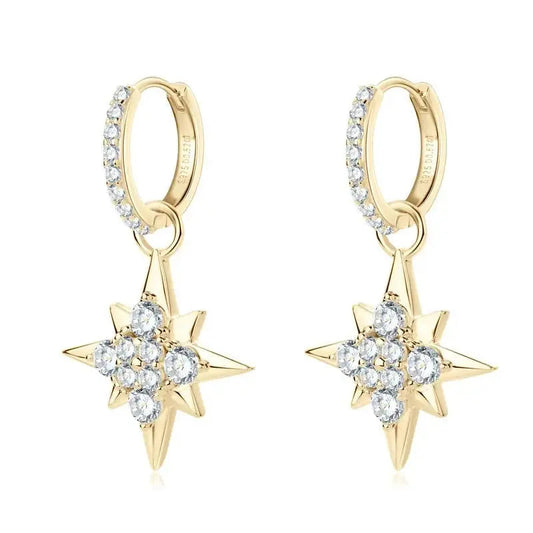 Moissanite Earrings on Sale Stars and Hoops shop name