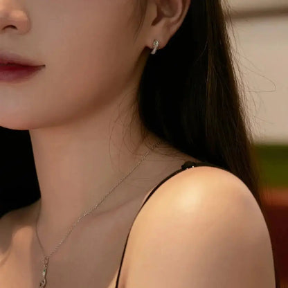 Silver Serpent Hoop Earrings Lumeni Jewellery