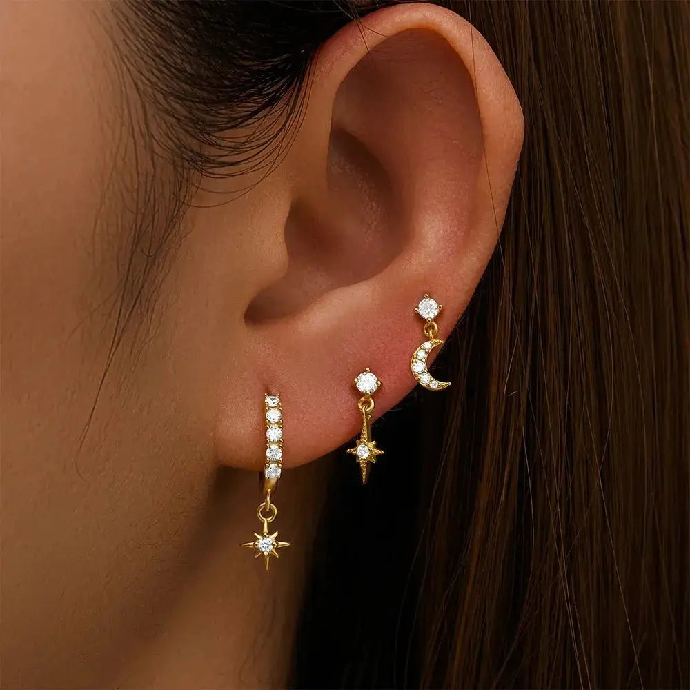 Star Trio Stack Hoops SETS shop name