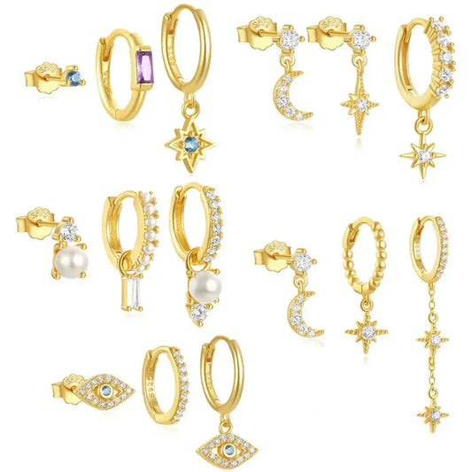 Star Trio Stack Hoops SETS shop name