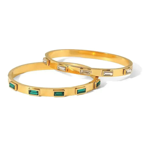 Stylish 18K Baguette Diamond Bracelet shop name