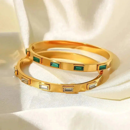 Stylish 18K Baguette Diamond Bracelet shop name