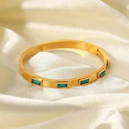 Stylish 18K Baguette Diamond Bracelet shop name