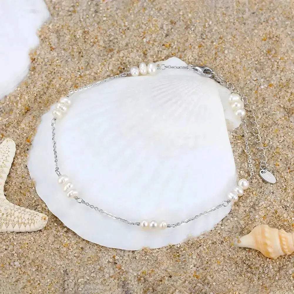 Summer Dainty Pearl Anklet shop name