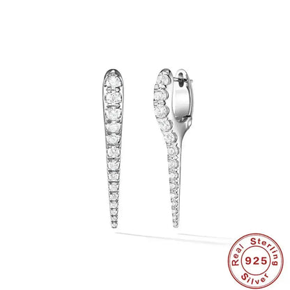Unique Rivet Hoop Earrings Silver shop name
