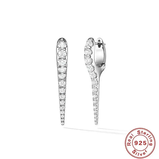 Unique Rivet Hoop Earrings Silver shop name
